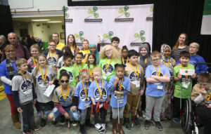 All students who competed in the 2020 Ohio Regional Braille Challenge gather for a photo at the awards celebration