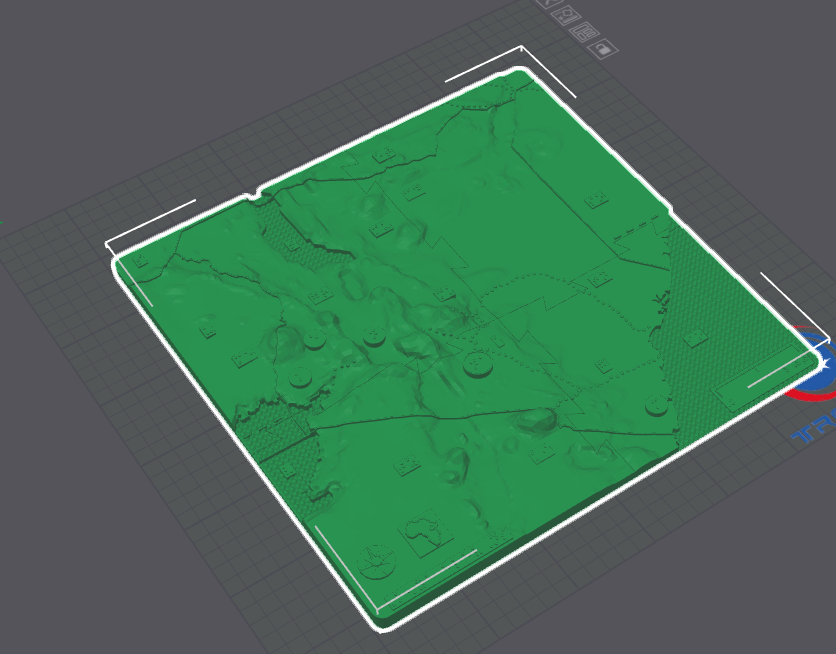This is an assembled 4 piece map design of Kenya with elevations.