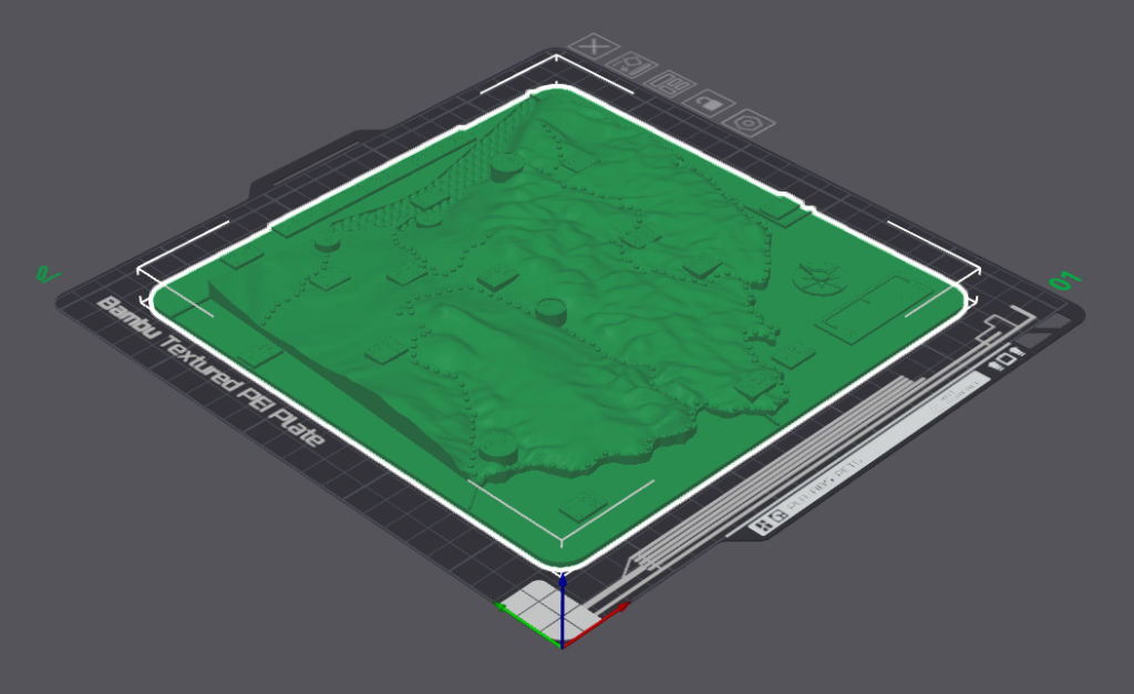 This is a tactile map of Ohio, showing the elevations.