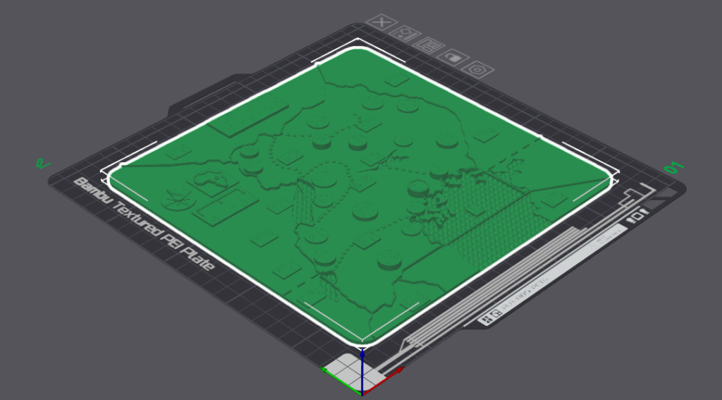 This is an image of a 3D Uganda map, showing it's cities.