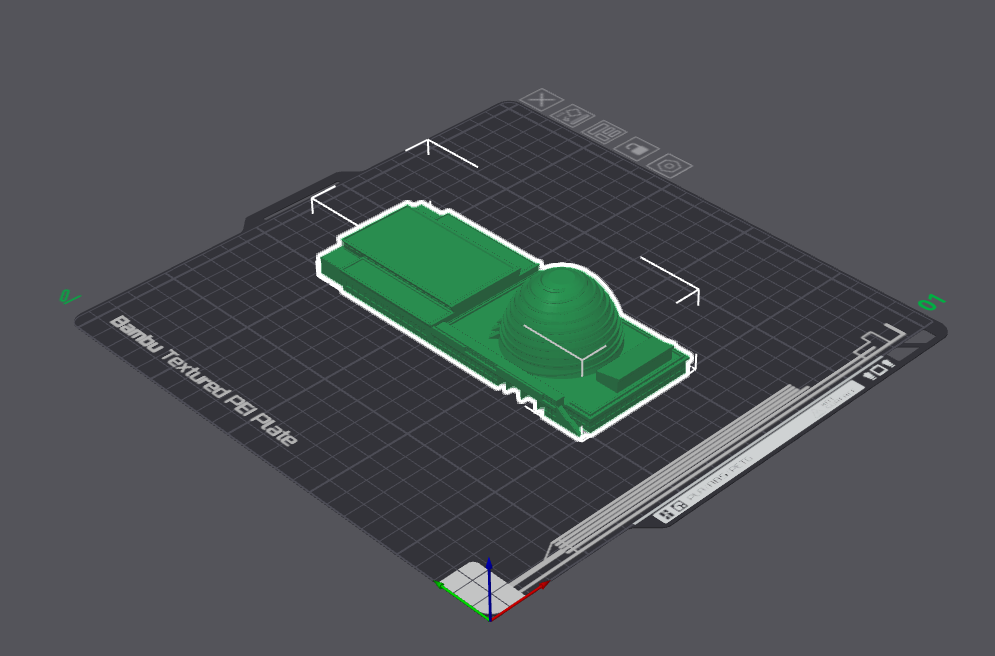 An image of a 3D model of the Kigali Convention Center.