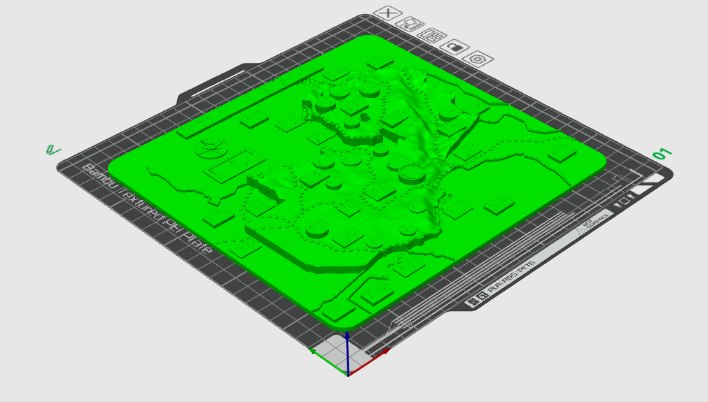 This is an image of a topographical map of Zambia.
