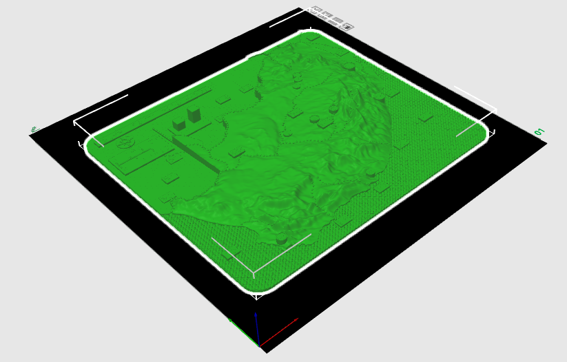 This is an image of a topographical map of South Africa.