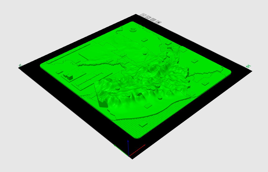 This is a topographical map of Guatemala.